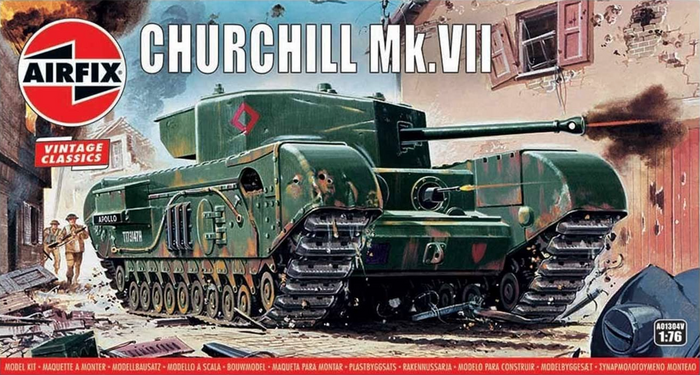 Airfix - 1/76 Churchill Mk.VII Tank (Vintage Classics)
