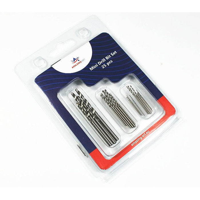 Amazing Art -  Mini Drill Bits 25 Pieces From 0.5-3mm (19106)