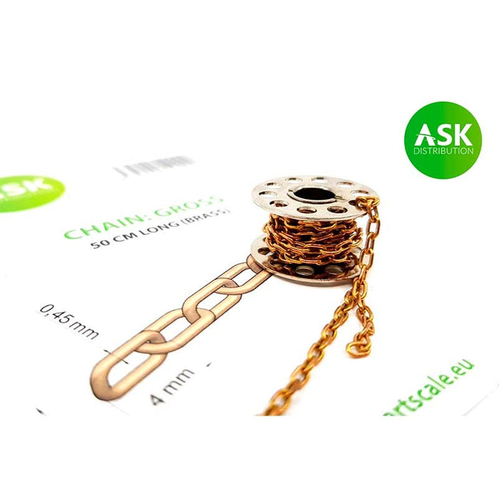 Art Scale Kit - Chain: Gross - 50 cm long (brass)