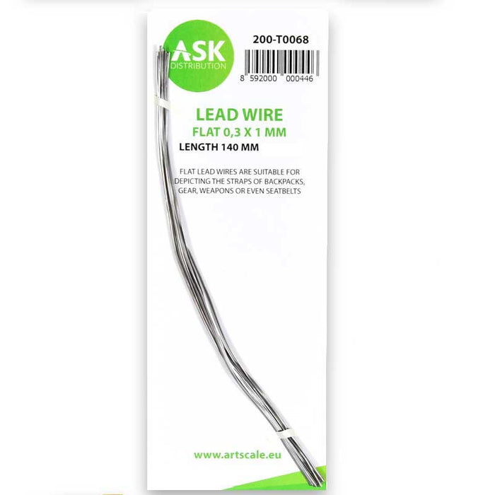 Art Scale Kit - Lead Wire Flat 0.3 x 1 x 140mm (10pc)