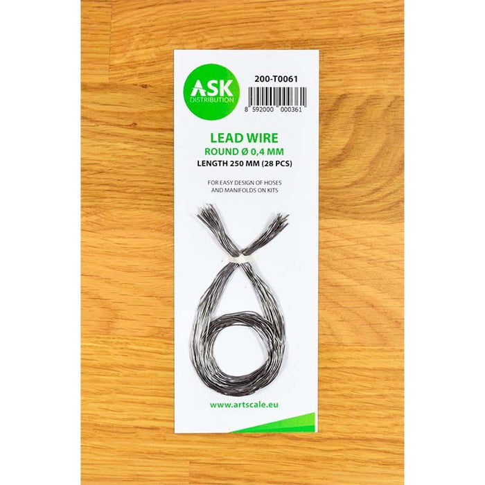 Art Scale Kit - Lead Wire - Round  0.4 mm x 250 mm (28 pcs)