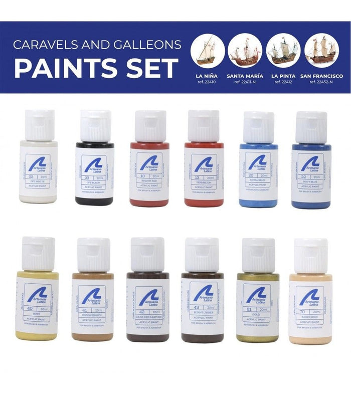 Artesania - Caravels & Galions Paint Set - 12 x 20ml