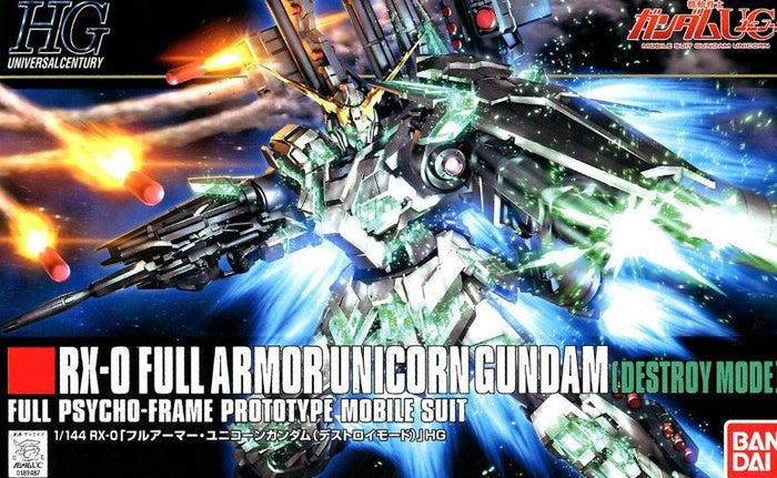 Bandai - 1/144 RX-0 Full Armor Unicorn (Destroy Mode) Full Psycho-Frame (HG)