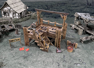 Battle Systems Fantasy Terrain - Gallows and Stocks example