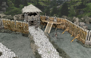 Battle Systems Fantasy Terrain - Palisade Walls example