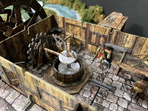 Battle Systems Fantasy Terrain - Water Mill example of the inside