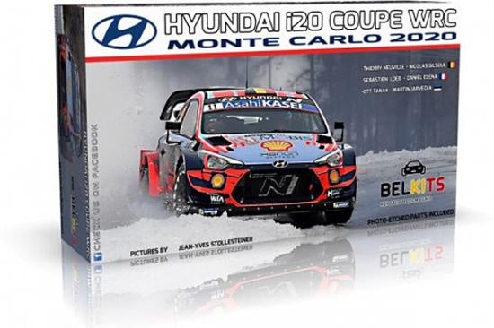 Belkits - 1/24 Hyundai I20 Coupe WRC Monte Carlo 2020 Neuville / Loeb / Tanak