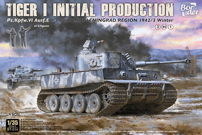 Border Model - 1/35 Tiger I Initial Production s.Pz.Abt.502 Leningrad Region 1942/43 Winter
