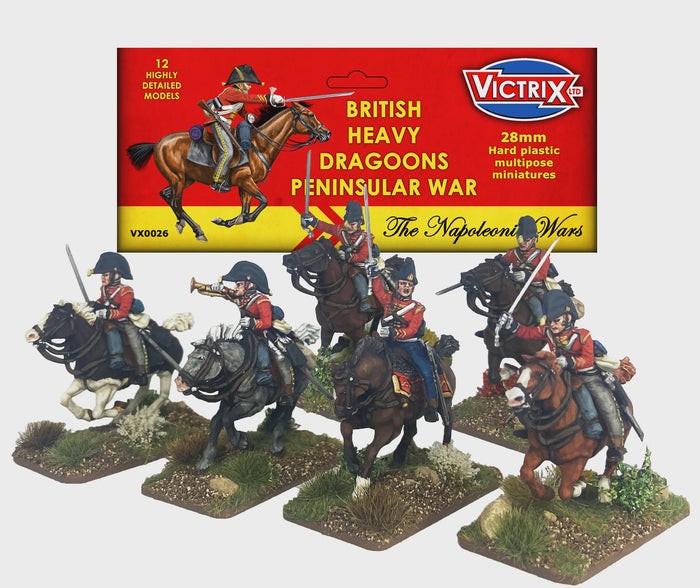 Victrix - British Heavy Dragoons Peninsular War (12 Plastic Figs.)