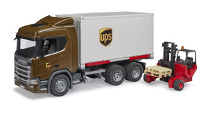 Bruder - Scania Super 560R UPS Logistic Truck w/ Forklift
