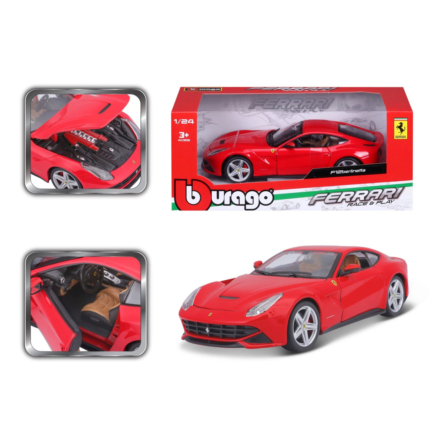 Burago - 1/24 Ferrari F12 Berlinetta – Jix Hobbies