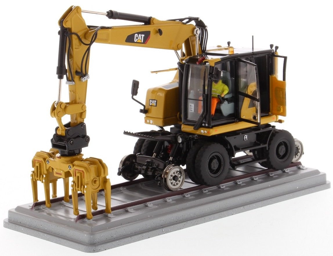 CAT/DM - 1/50 CAT M323F Railroad Wheeled Excavator(Yellow)