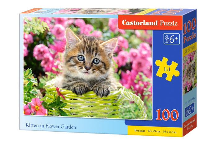 Castorland - Kitten in Flower Garden (100 pieces)