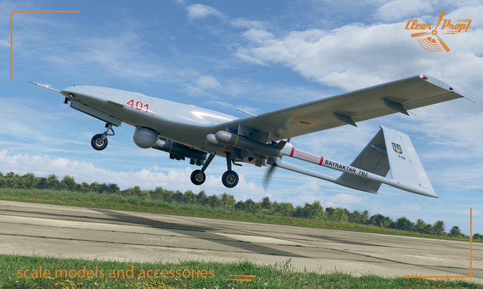 Clear Prop - 1/48 TB.2 Unmanned Aerial Vehicle