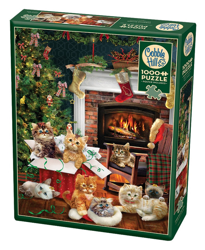 Cobble Hill - Christmas Kittens (1000pcs)