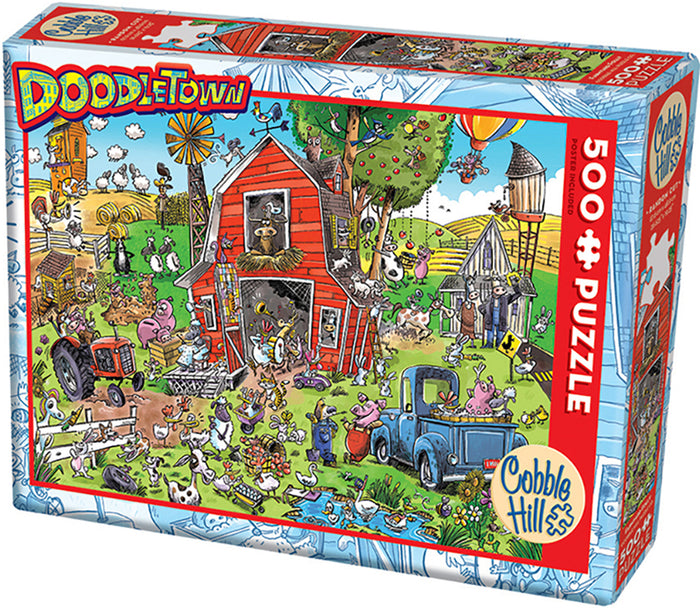 Cobble Hill - DoodleTown: Farmyard Folly (500 pcs)