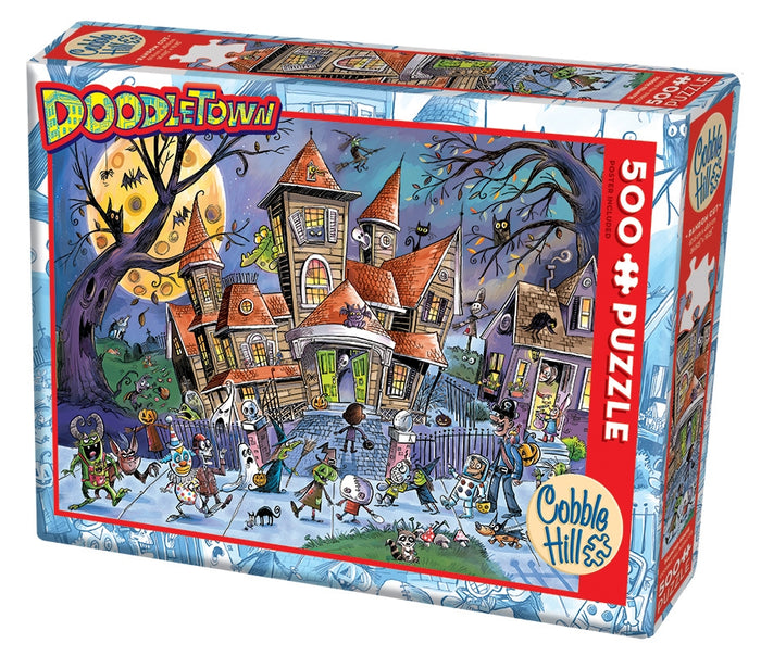 Cobble Hill - DoodleTown: Haunted House (500 pcs)