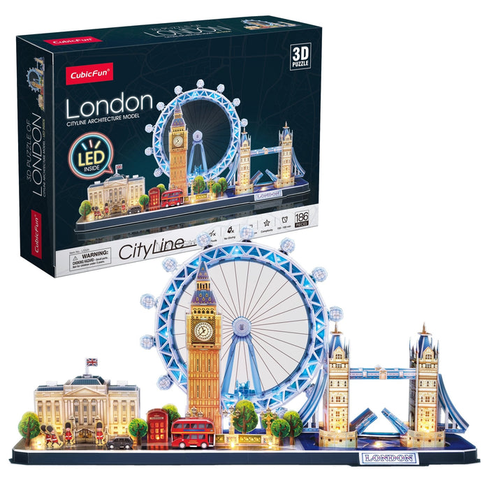 Cubic Fun - City Line London w/ LED (186pcs) (3D)