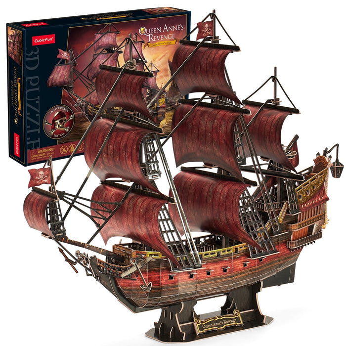 Cubic Fun - Queen Anne's Revenge (Anniversary Red Edition) (308pcs) (3D)