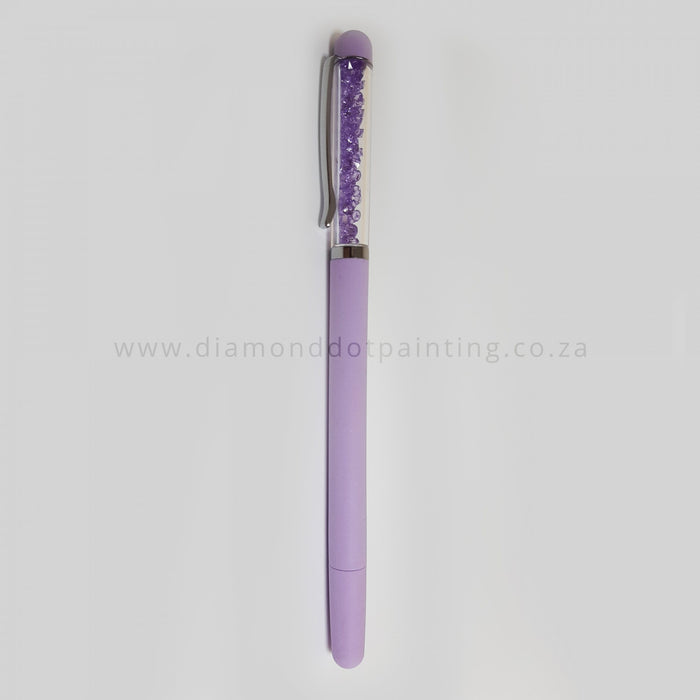Diamond-Dot - DDPP003 - Purple Diamante Pen