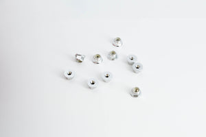 Details - 01003 - Flange Nylon Lock Nut M4 (10pcs) Silver