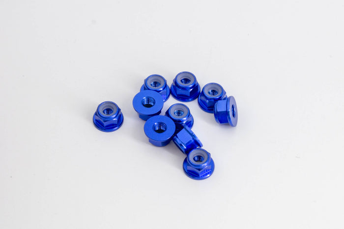 Details - Flange Nylon Lock Nut M4 (10pcs) Blue