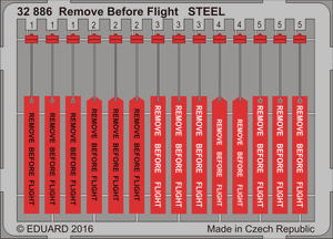 1/32 Remove Before Flight tags, Pre-coloured