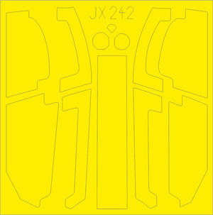 Eduard - 1/35 AH-1Z Masking sheet (for Academy) JX242