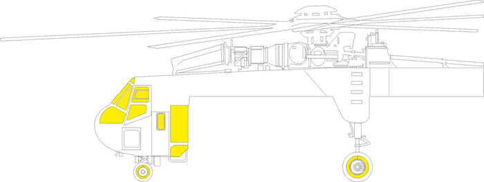 Eduard - 1/35 CH-54A TFace Masking sheet (for ICM) JX308