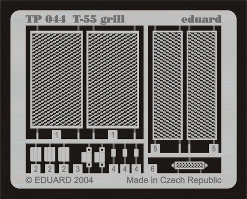 Eduard - 1/35 T-55 Grill (Photo-etched) (Tamiya 35257) TP044