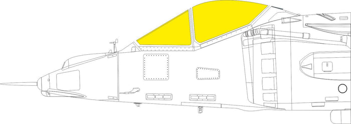 Eduard - 1/48 AV-8A TFace Masking sheet (for Kinetic) EX766