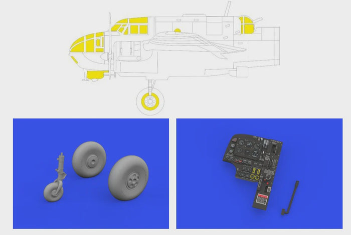 Eduard - 1/48 Beaufort Mk.I LOOKplus Update set (for ICM) 644200