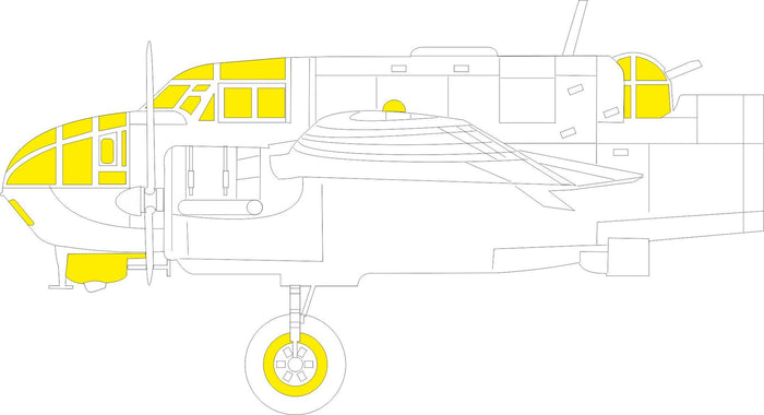 Eduard - 1/48 Beaufort Mk.I Masking sheet (for ICM) EX908