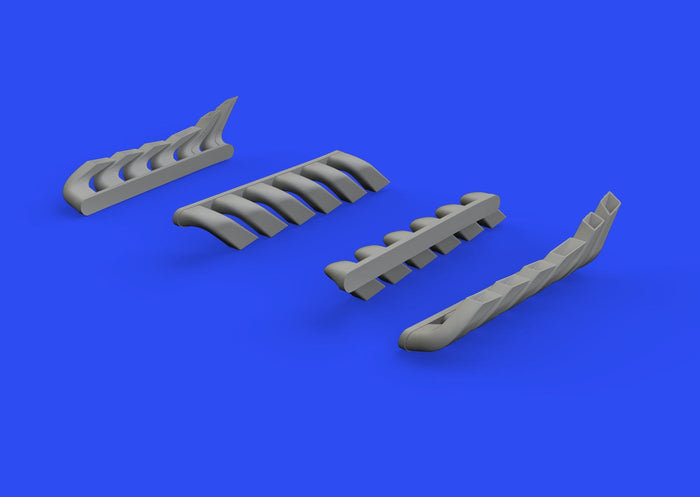 Eduard - 1/48 Bf 110C/D/E Exhaust Stacks Brassin set (for Eduard) 648607