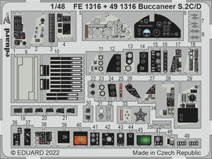 Eduard - 1/48 Buccaneer S.2C/D (Color photo-etched)(for Airfix) FE1316