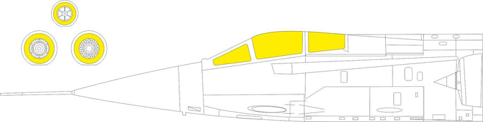 Eduard - 1/48 F-104A/C Masking sheet (for Kinetic) EX850