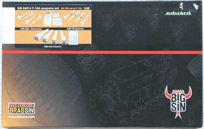 Eduard - 1/48 F-14A Weapons Set Brassin set SIN64814