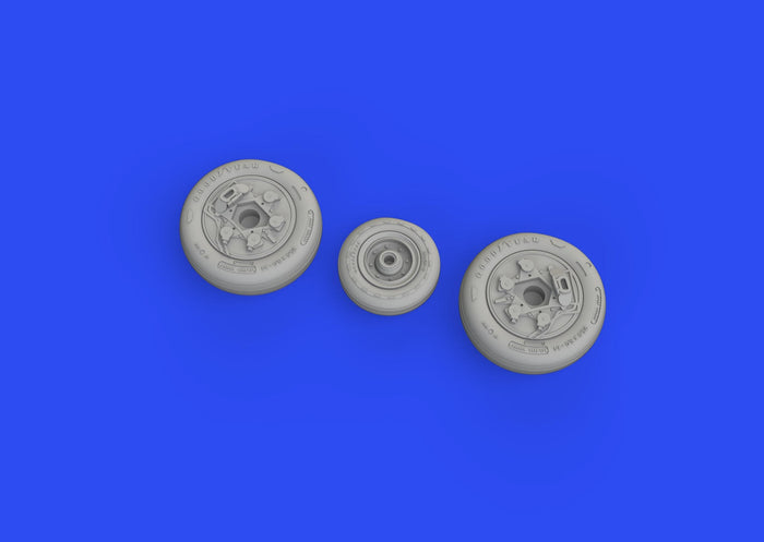 Eduard - 1/48 F-16 Wheels Early Brassin set (for Tamiya) 648707