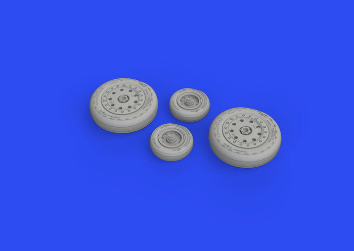 Eduard - 1/48 F-4B Wheels Brassin set (for Tamiya) 648682