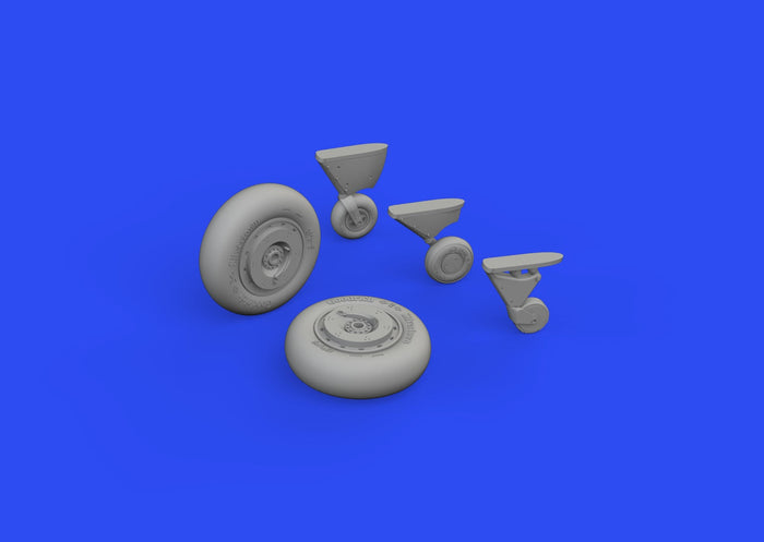 Eduard - 1/48 F4F-4 Wheels early Brassin set (for Eduard) 648815