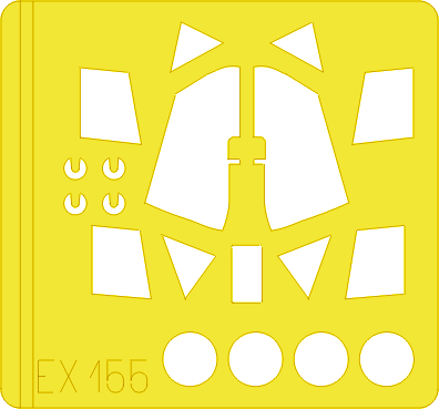 Eduard - 1/48 Fw 190A-8  Masking sheet (for Tamiya) EX155