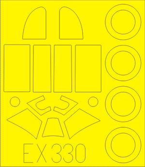 Eduard - 1/48 Lavochkin La-5  Masking sheet (for Zvezda) EX330