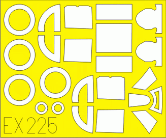 Eduard - 1/48 Lavochkin La-5FN  Masking sheet (for Zvezda) EX225