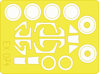 Eduard - 1/48 Me 262A Schwalbe Masking sheet (for Tamiya) EX074