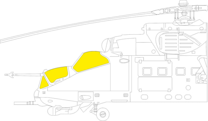 Eduard - 1/48 Mi-24D TFace Masking sheet (for Eduard/Zvezda) EX806