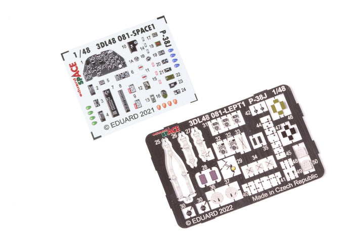 Eduard - 1/48 P-38J SPACE set (for Tamiya) 3DL48081