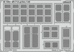 Eduard - 1/48 SR-71A Grilles 1/48 (for Revell) 481083