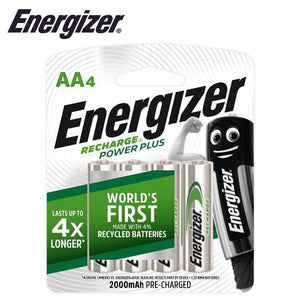 Energizer - 2000mAh AA - 4 Pack Rechargeable