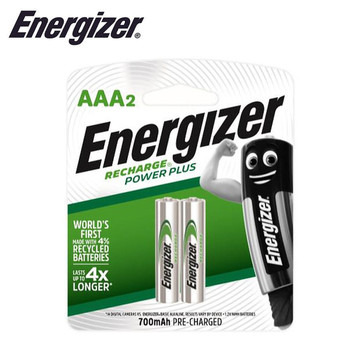 Energizer - 700mAh AAA - 2 Pack Rechargeable