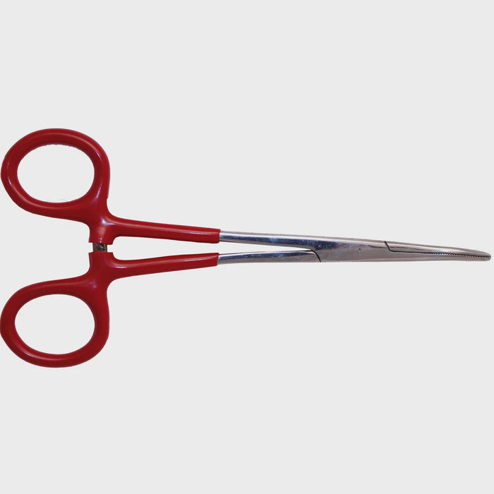 Excel - Hemostat/Delux (5") 1/2" Curved Nose Stainless Steel